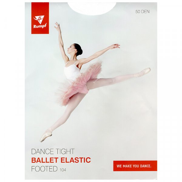 Rumpf Tanz- und Ballettstrumpfhose 104 Elastic -SALE rosé S/M (36-38)