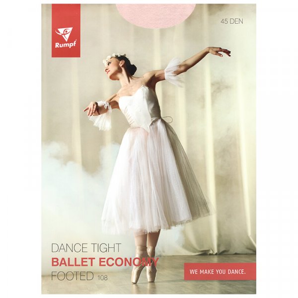 Rumpf Tanz- und Ballettstrumpfhose 108 Economy weiß L/XL (40-42)