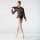 Ballet Rosa Hoodie Akane mit Mesh-Einsatz schwarz 38